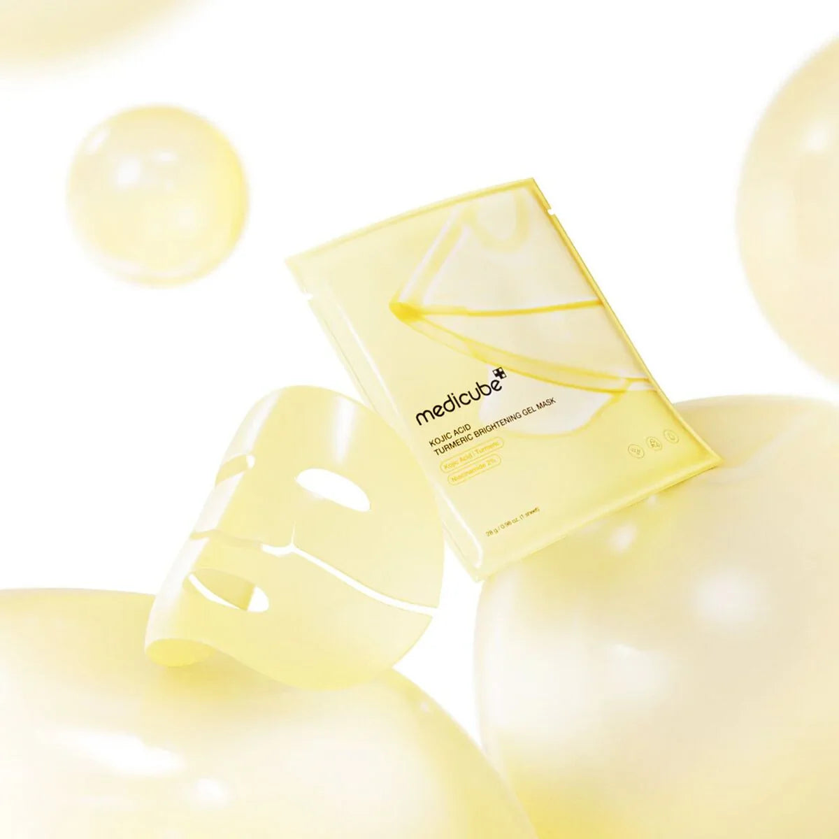 medicube Kojic Acid Kurkumový rozjasňujúci gélová maska 4 kusy